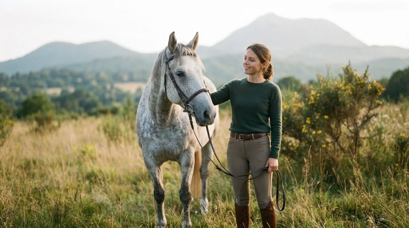 Cours d'équitation à Saint-Germain-des-Fossés, Allier